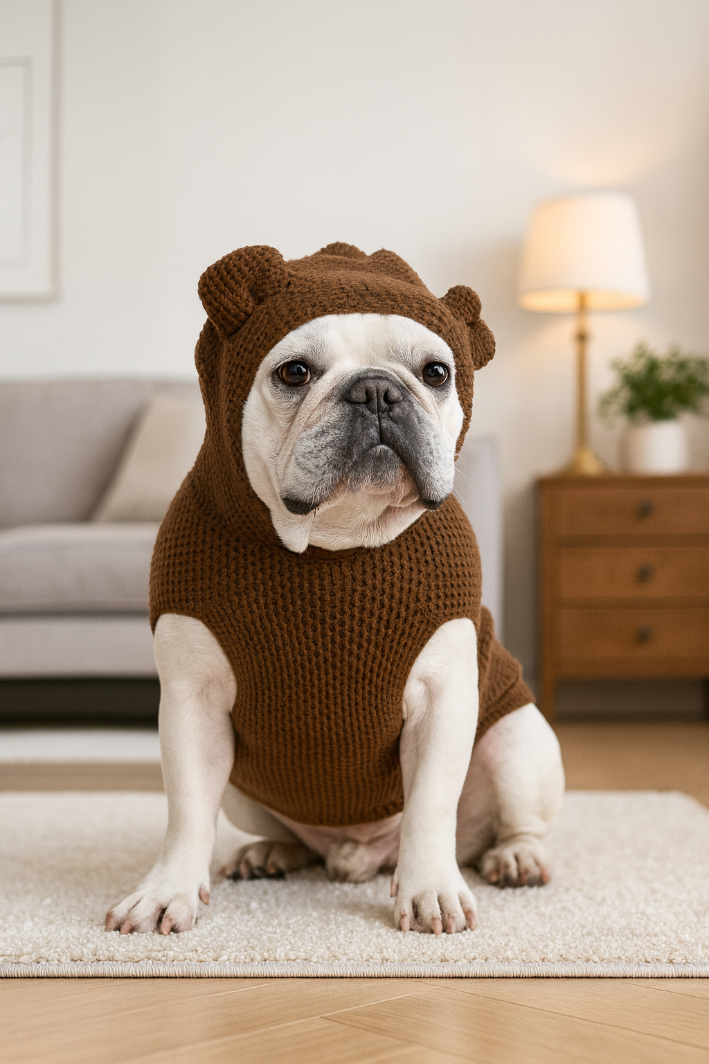 CozyBear Knit Hoodie