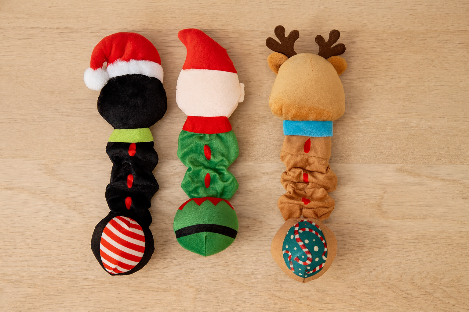 Jolly Pals Christmas Squeaky Dog Toys