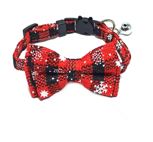 Christmas Charm Bow Collar