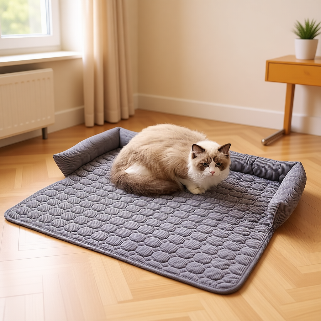 SnuggleNest Plush Pet Sofa Protector