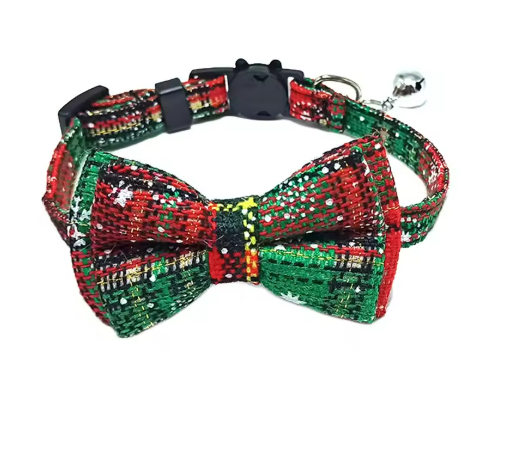 Christmas Charm Bow Collar