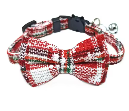 Christmas Charm Bow Collar
