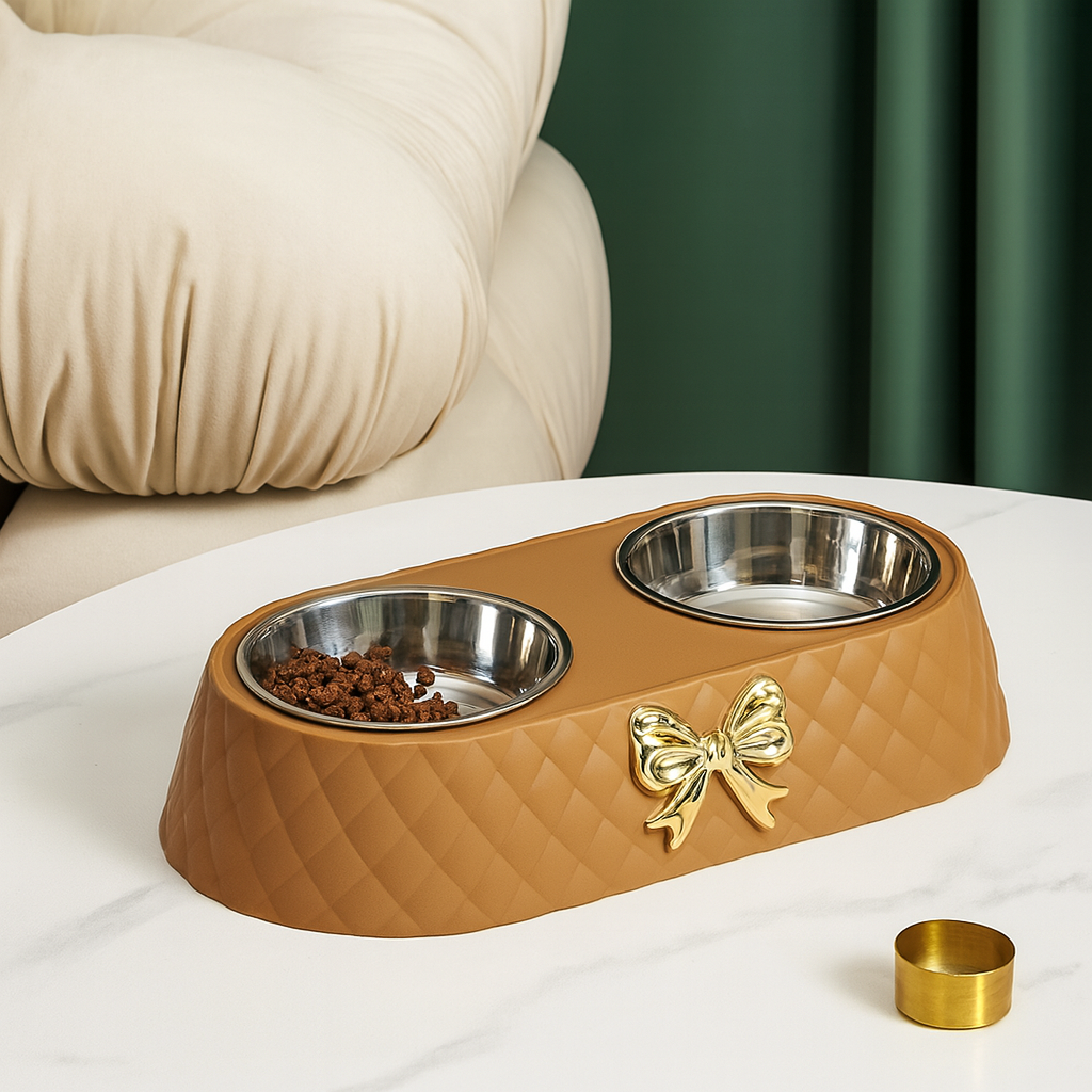 ChicBow Dual Luxury Pet Bowl