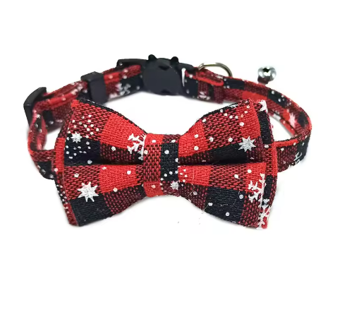 Christmas Charm Bow Collar