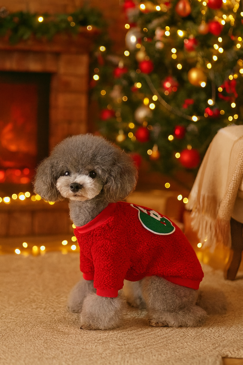 MerryTail Christmas Fleece Sweater