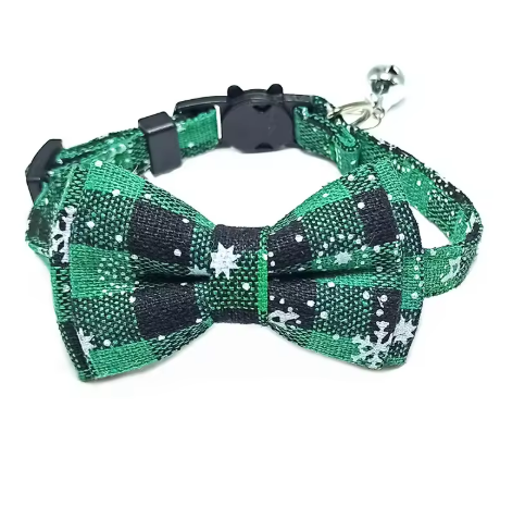 Christmas Charm Bow Collar