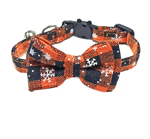 Christmas Charm Bow Collar