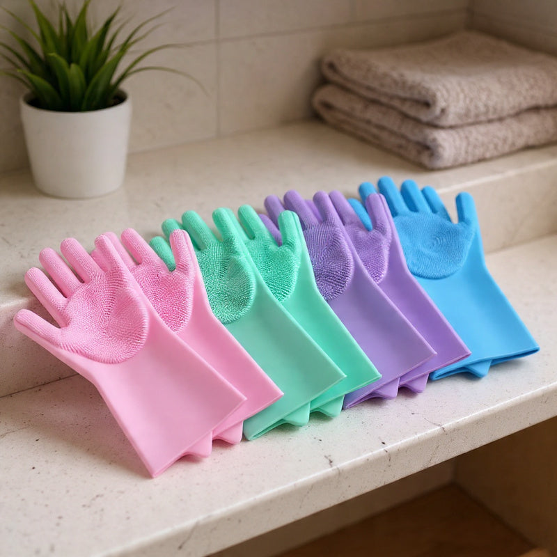 FurSpa Silicone Grooming Gloves