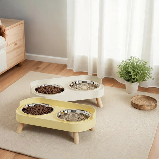 Pawfect DuoFeast – 2-in-1 Elevated Feeder Bowl for Cats & Dogs