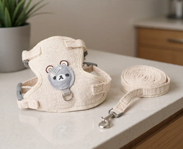 TeddyPaws Cozy Harness & Leash Set