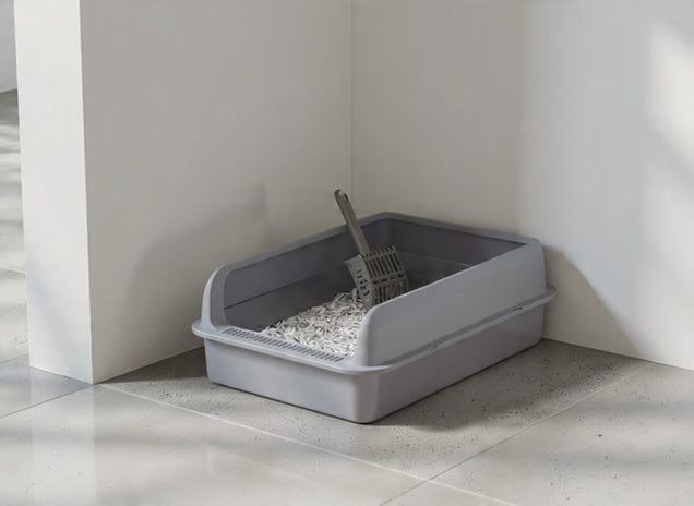 PurrEase High-Sided Cat Litter Box