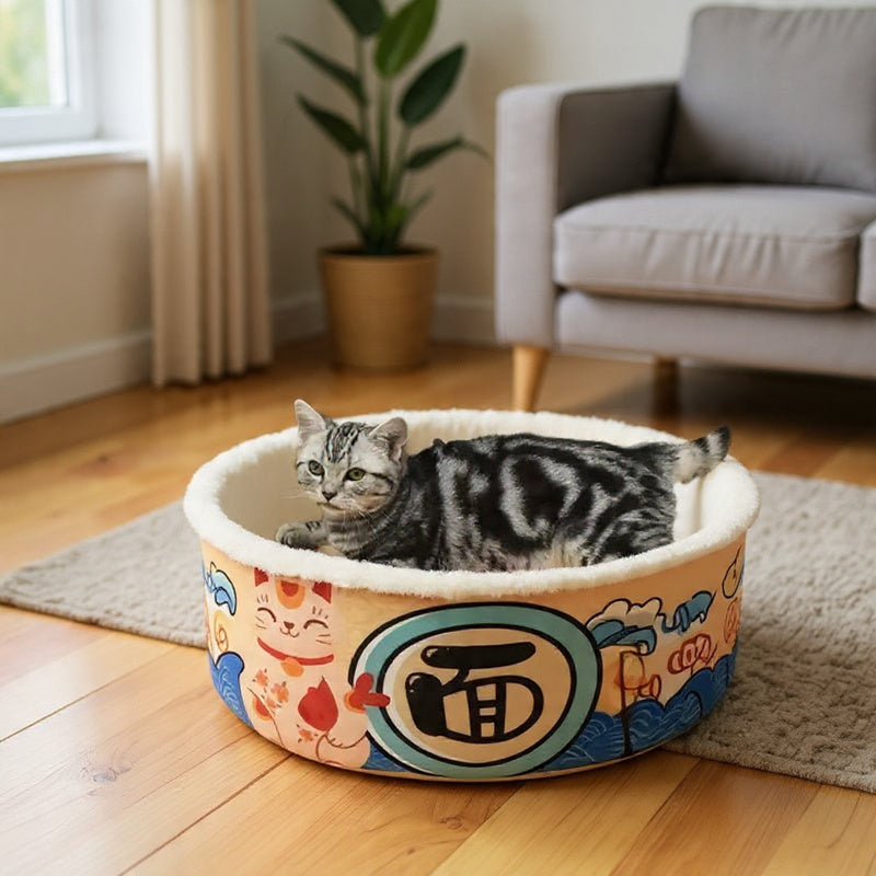 LuckyPaw Cozy Cat Hideout Bed