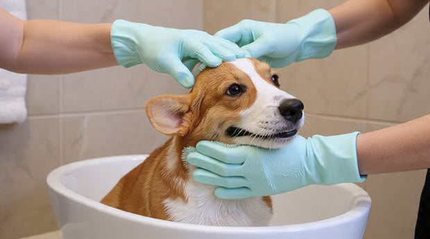 FurSpa Silicone Grooming Gloves