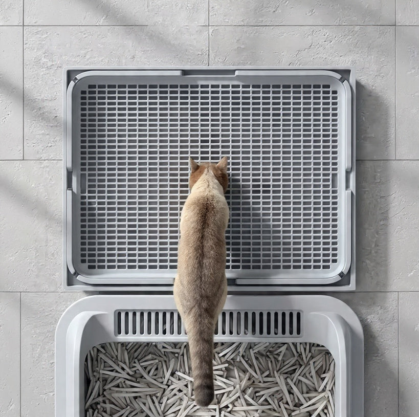PurrEase High-Sided Cat Litter Box