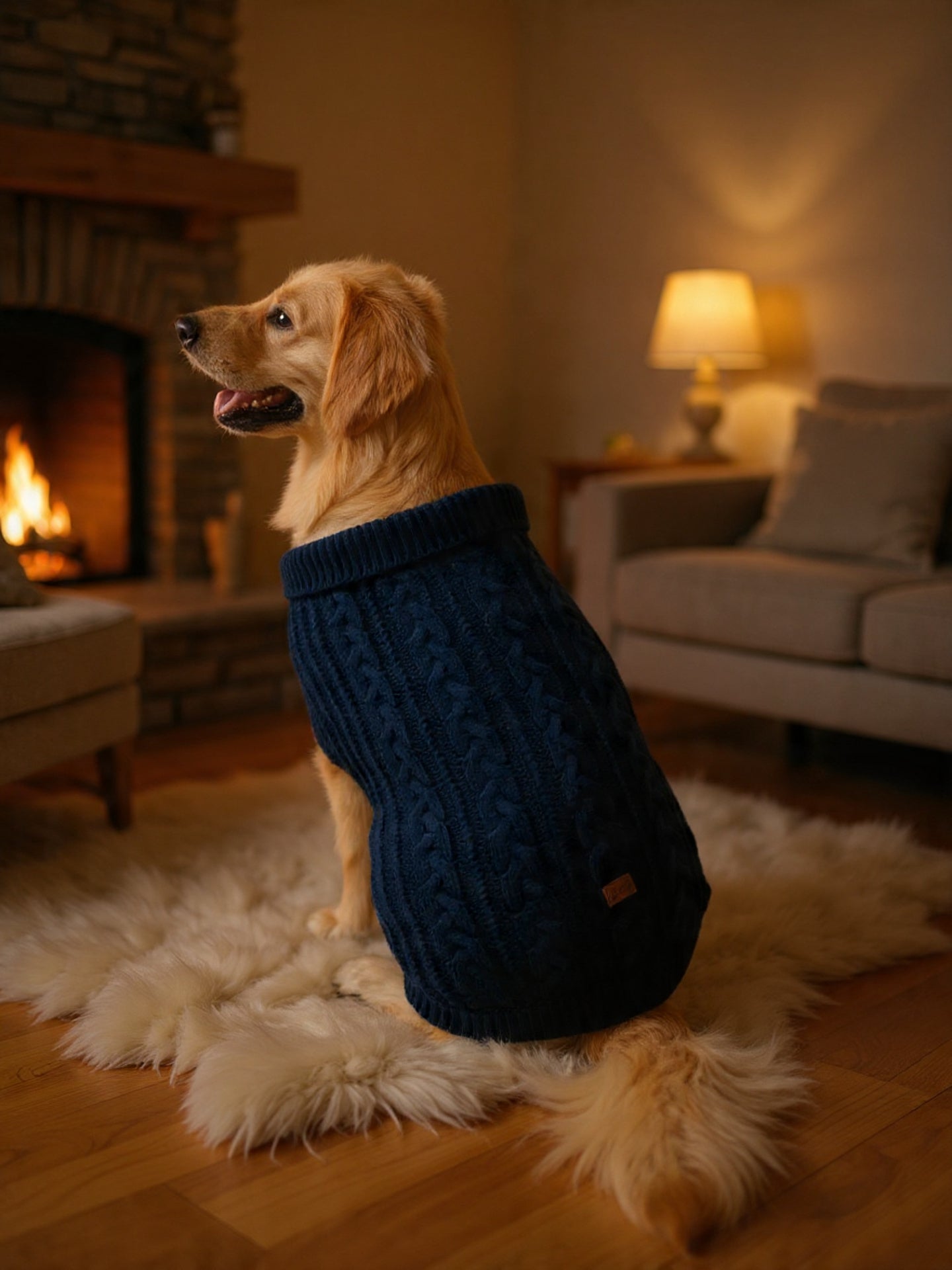 CozyPaw Knitted Dog Sweater