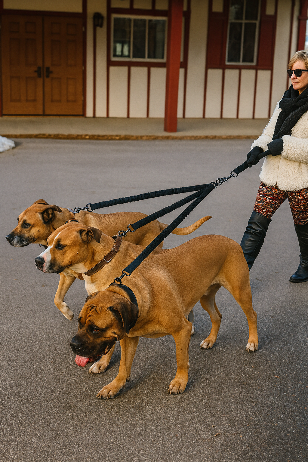 DualEase Adjustable Double Dog Leash
