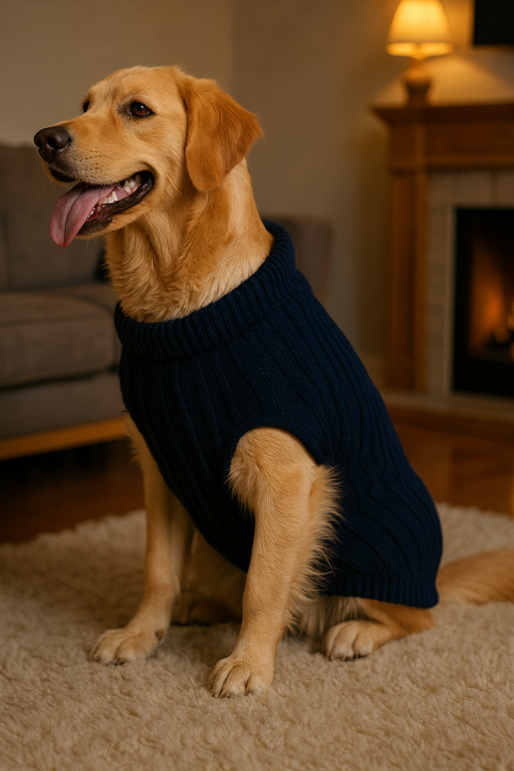 CozyPaw Knitted Dog Sweater