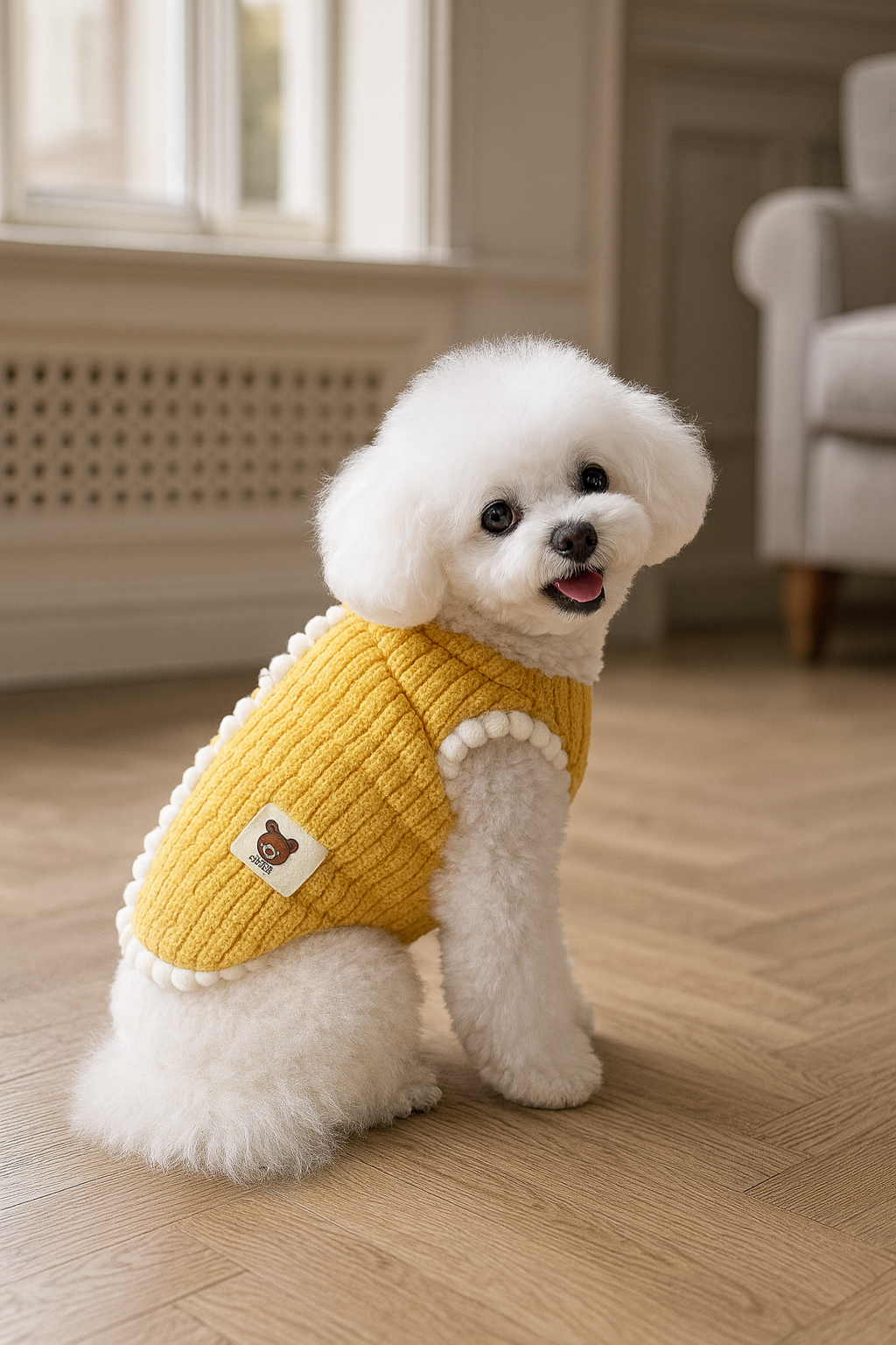 CozyBear Plush Winter Pet Vest