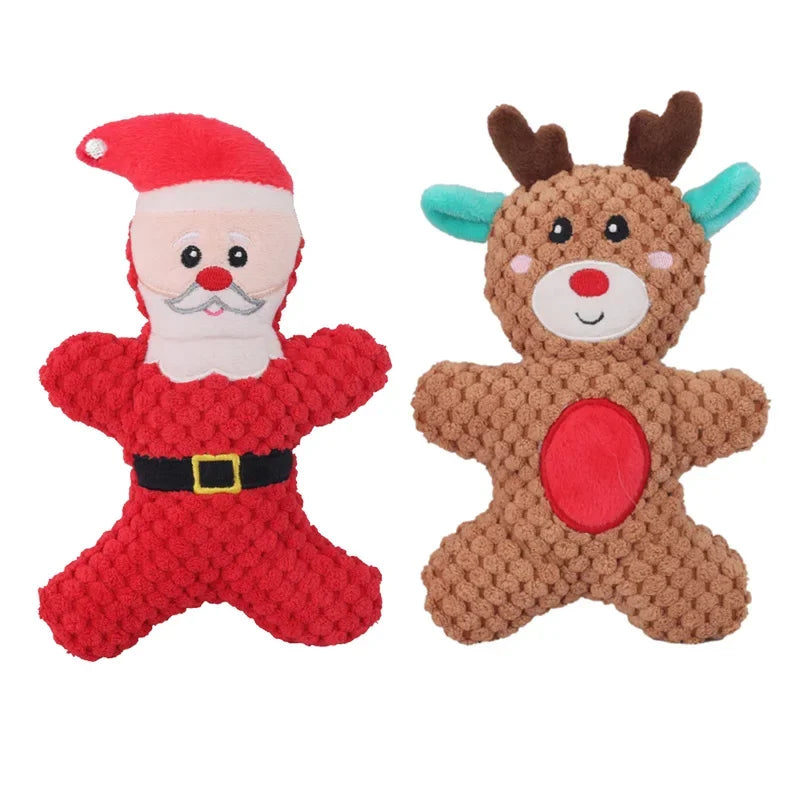 JinglePaws Holiday Plush Toy Set