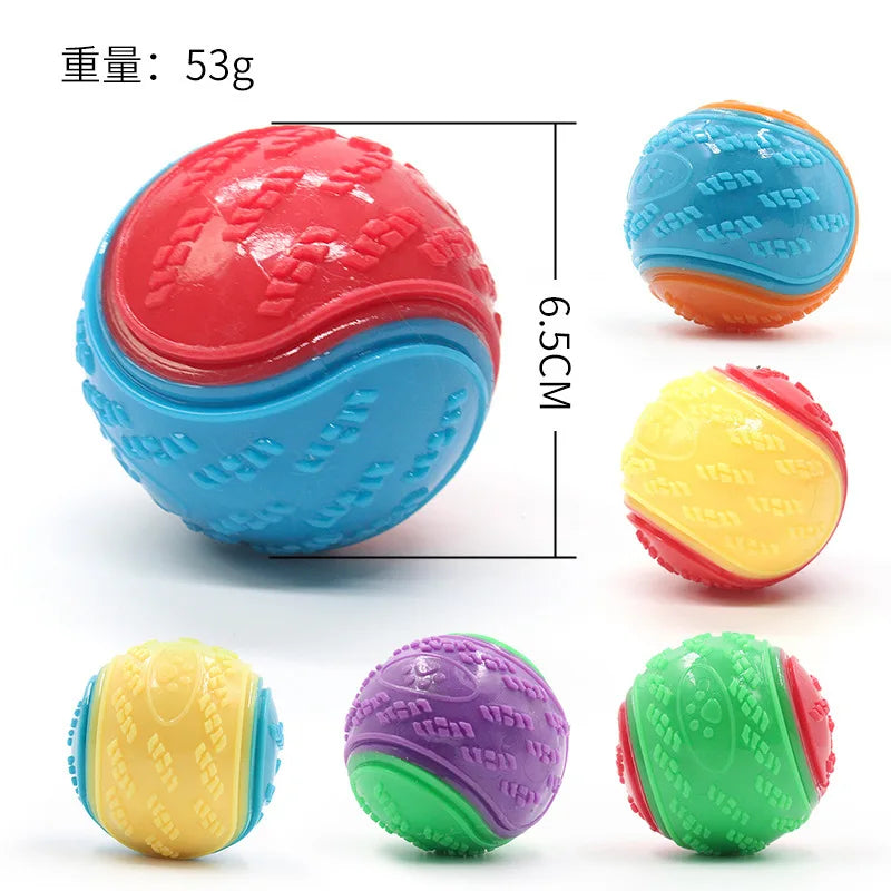 BarkBounce Squeaky Rubber Ball Set