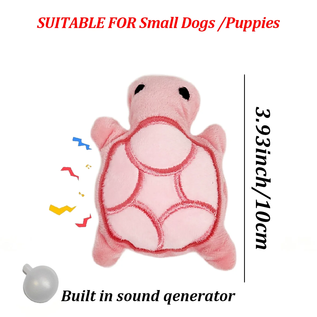 SnuggleTurtle Squeaky Toy