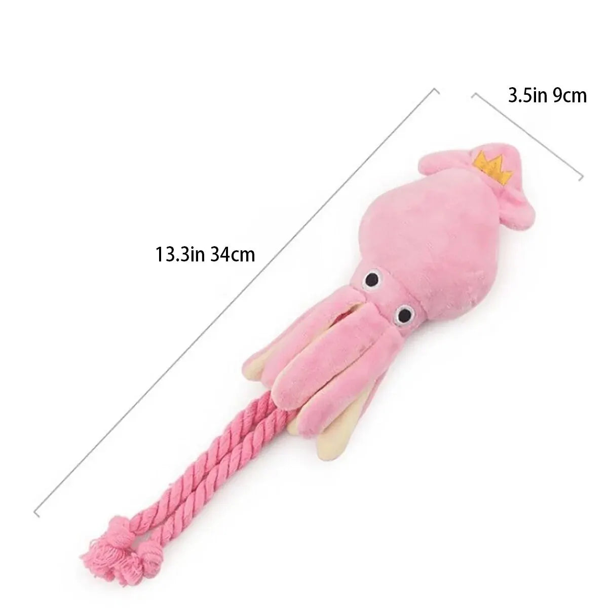 CuddleSquid Plush Dog Toy