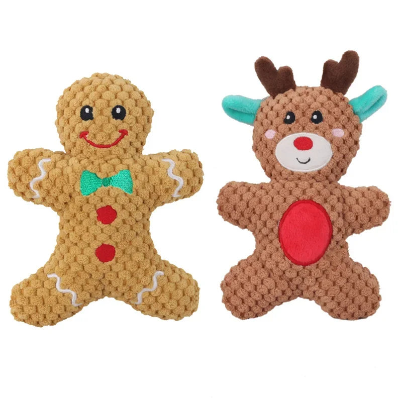 JinglePaws Holiday Plush Toy Set