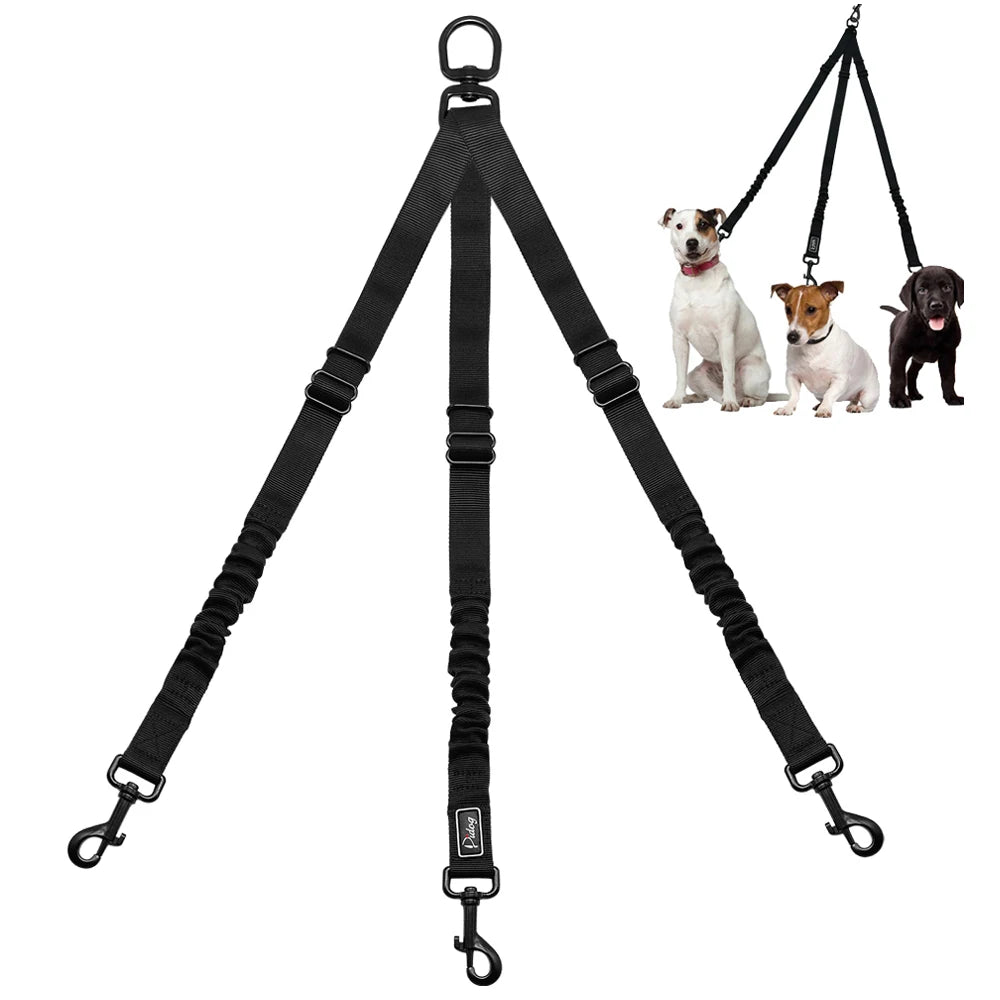 DualEase Adjustable Double Dog Leash