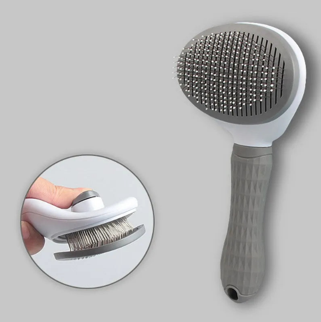 PurrfectEase One-Click Pet Hair Removal Brush
