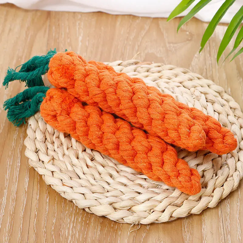 Chew-a-Carrot Rope Toy