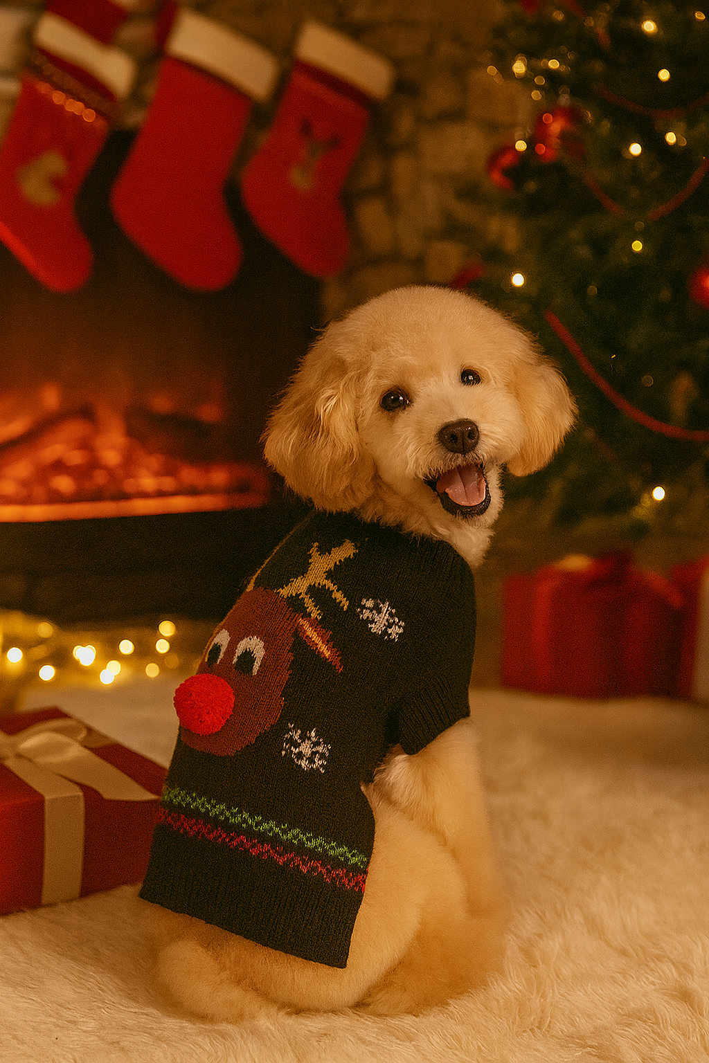 Jolly Paws Christmas Knit Sweater