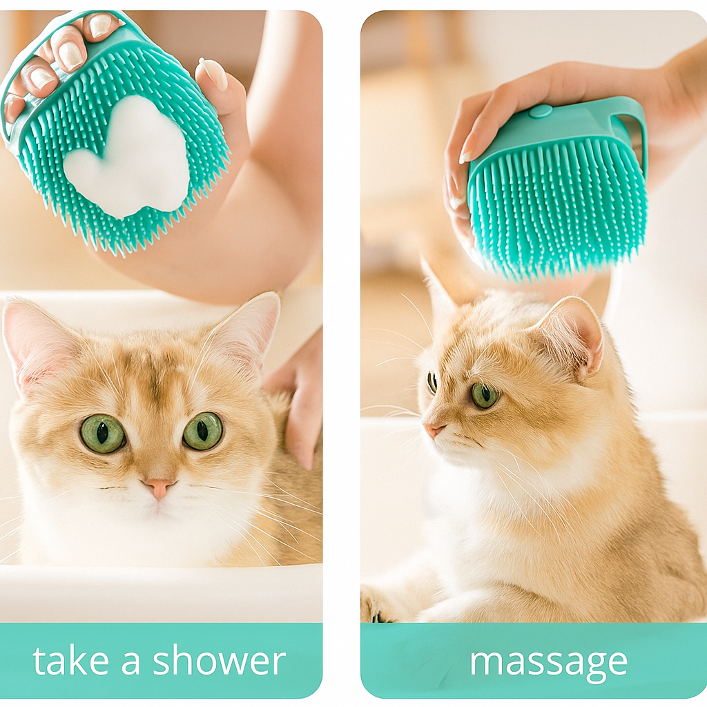 PawGlow Gentle Bathing Brush