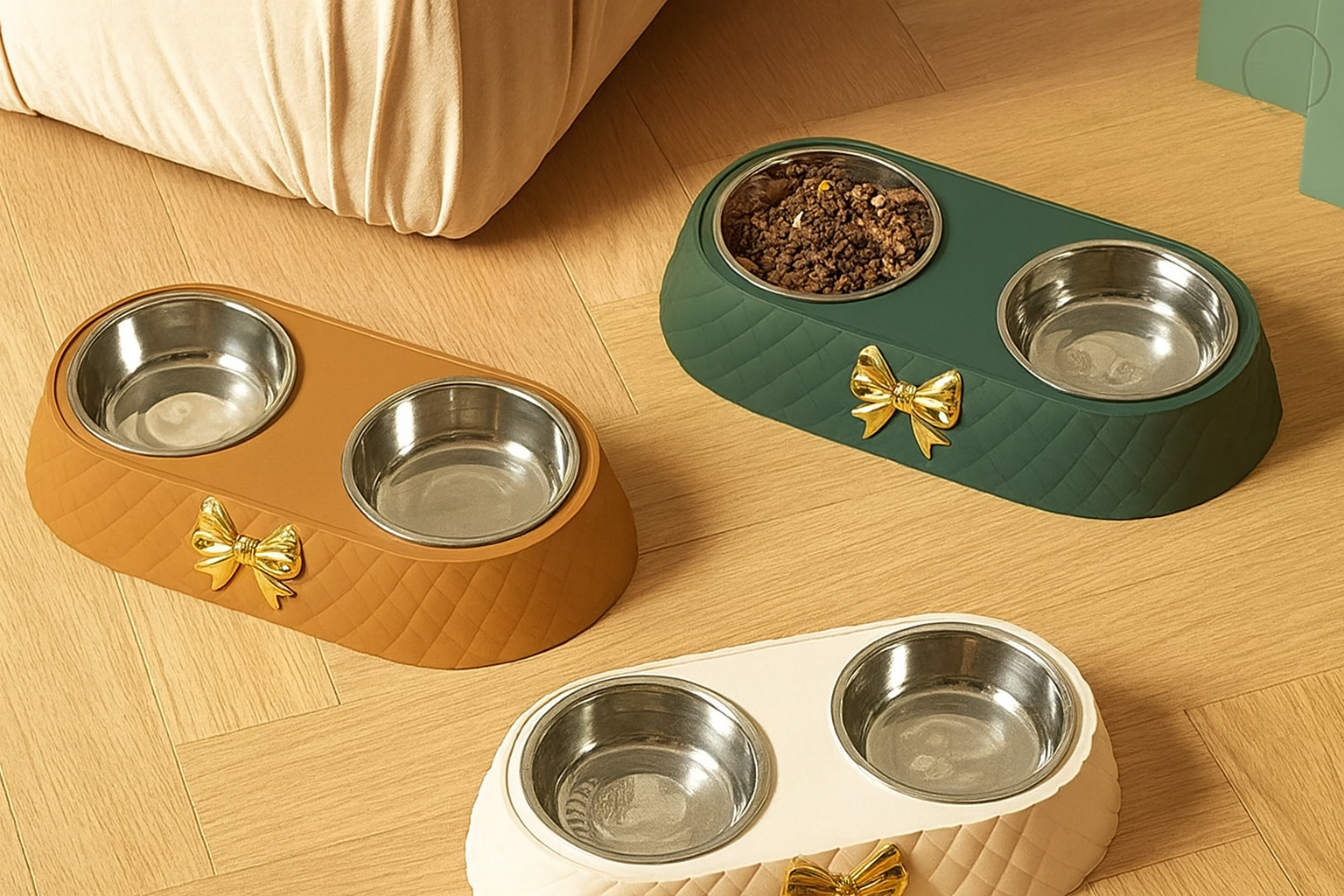 ChicBow Dual Luxury Pet Bowl